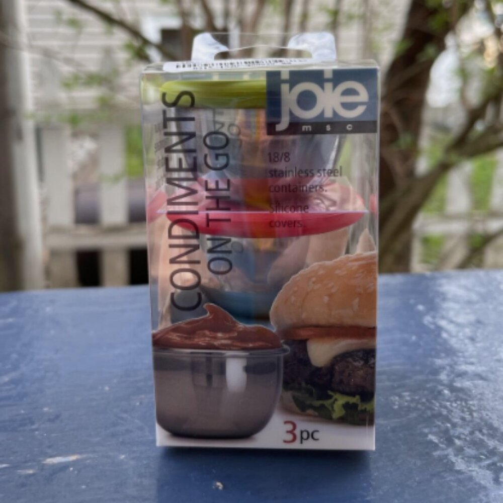 Joie MSC - Small Condiments On The Go Containers W/Silicone Covers - Set of 3